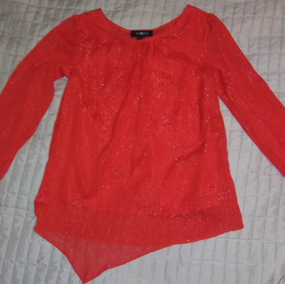 Amy Byer Other - 🎄 Red Layered Shirt 🎄 Size 14